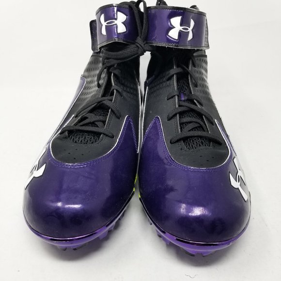 Under Armour Spine Nitro MC Football Cleats Purple - Picture 4 of 12